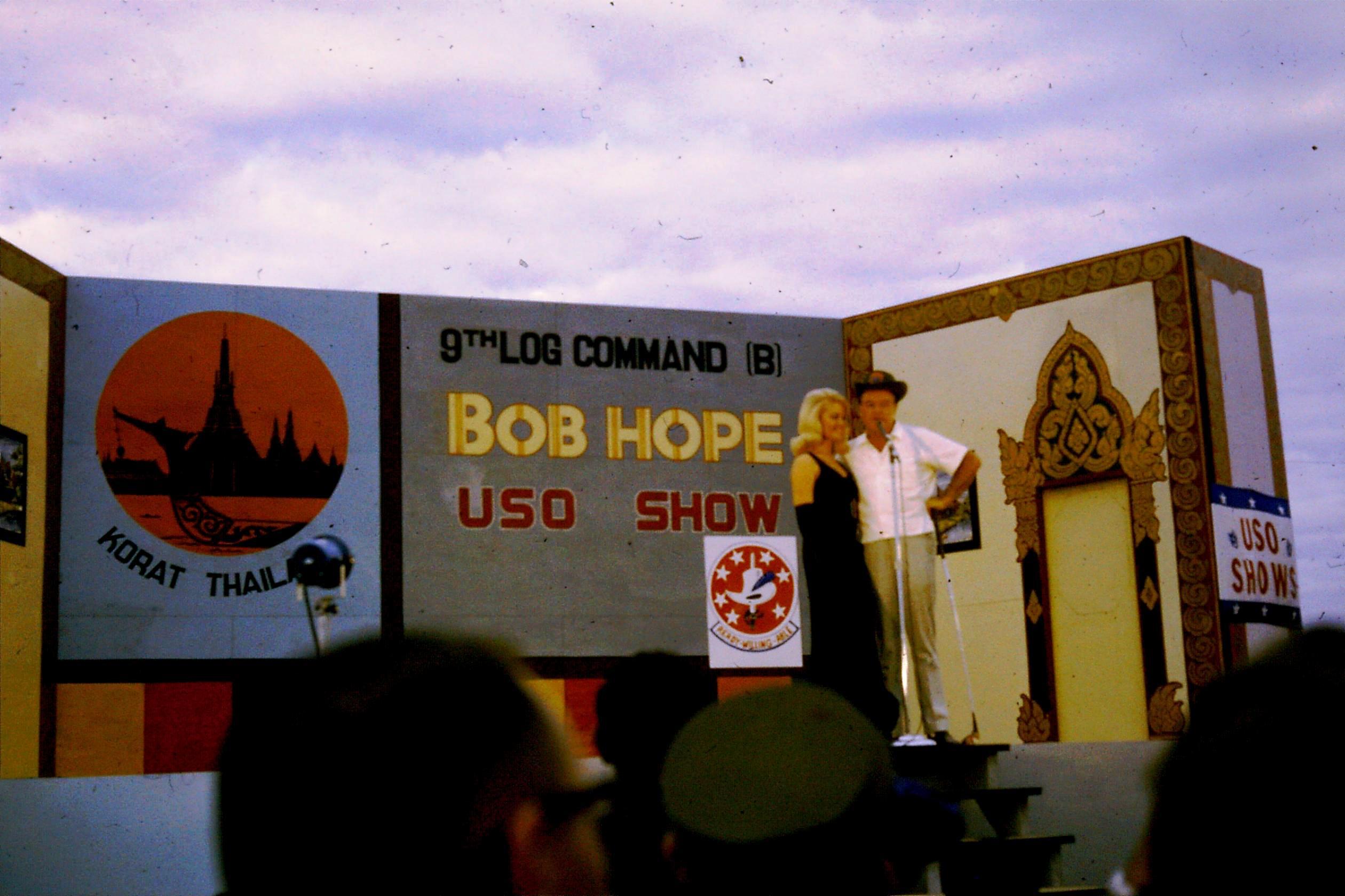 USO stage with Bob Hope - 1965